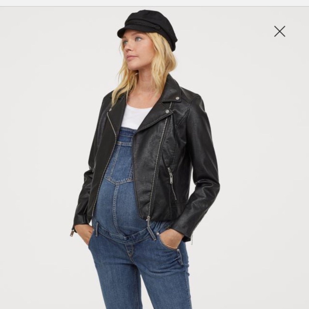 H&M maternity denim overalls - dark blue